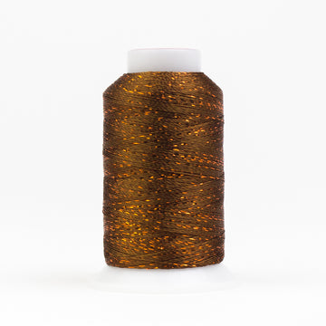 GLAMORE: 12wt Rayon Metallic 300yds-Acorn Brown 330