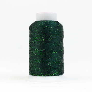 GLAMORE: 12wt Rayon Metallic 300yds-Forest Green 566