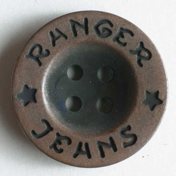 Metallized Plastic Button in Copper