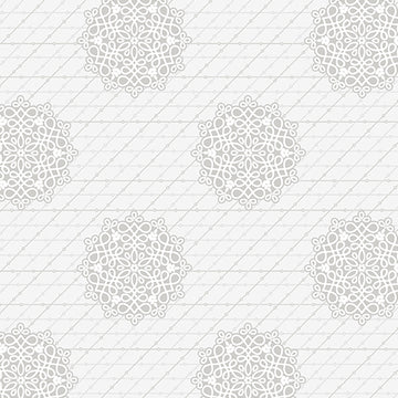 Spring Song: Medallion in Cloud (1/4 Yard)