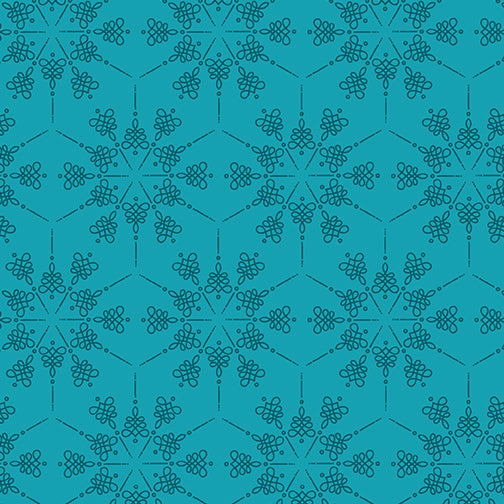 Spring Song: Honeycomb in Rain (1/4 Yard)