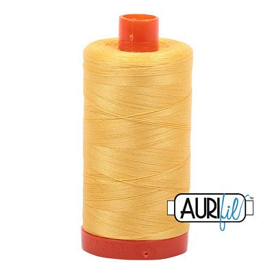 Aurifil: 50wt Cotton-Pale Yellow 1135