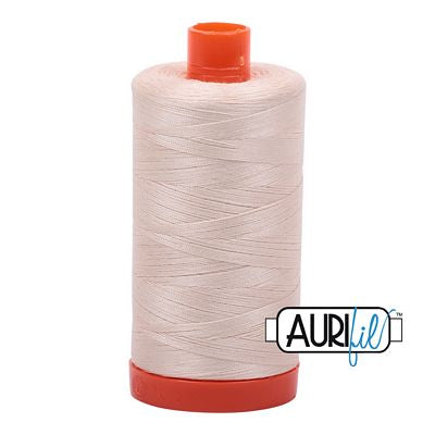 Aurifil: 50wt Cotton-Light Sand 2000