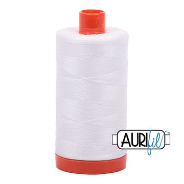 Aurifil: 50wt Cotton-Natural White 2021