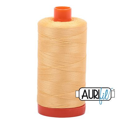 Aurifil Thread 50wt Medium Butter-2130