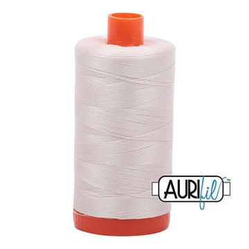 Aurifil: 50wt Cotton-Silver White 2309