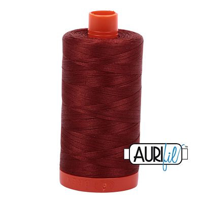 Aurifil: 50wt Cotton-Rust 2355