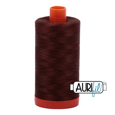 Aurifil: 50wt Cotton-Chocolate 2360