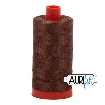Aurifil: 50wt Cotton-Dark Antique Gold 2372