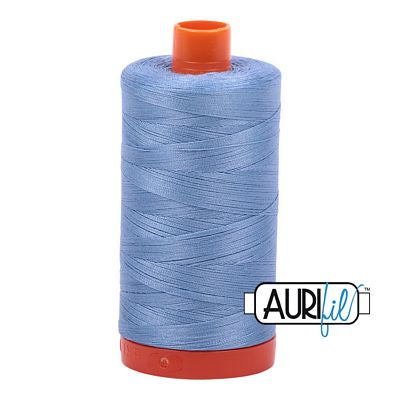 Aurifil: 50wt Cotton-Light Delft Blue 2720