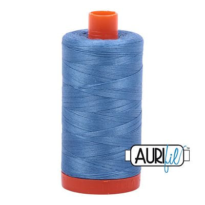Aurifil: 50wt Cotton-Light Wedgewood 2725