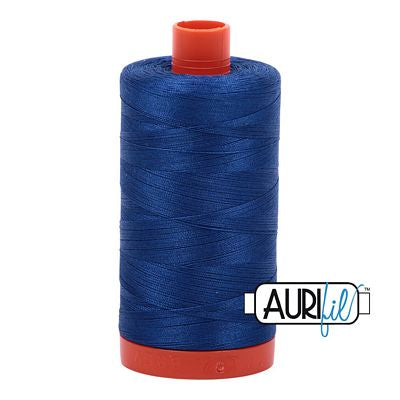 Aurifil: 50wt Cotton-Dark Cobalt 2740