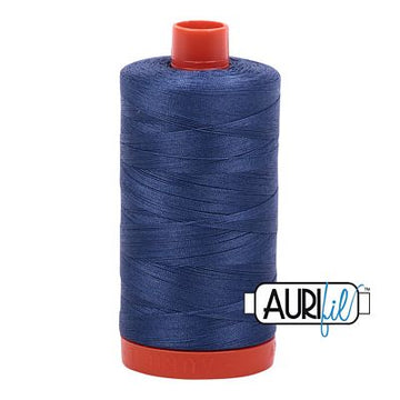 Aurifil: 50wt Cotton-Steel Blue 2775