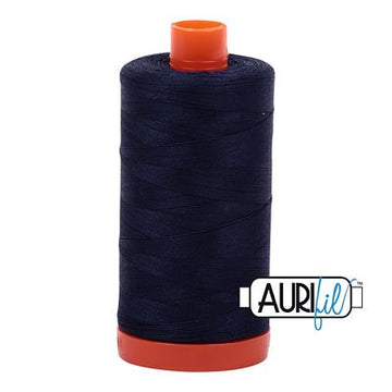 Aurifil Thread 50wt Very Dark Navy-2785