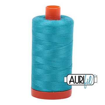 Aurifil: 50wt Cotton-Turquoise 2810