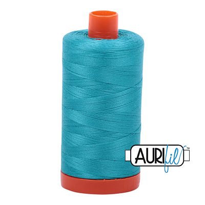 Aurifil: 50wt Cotton-Turquoise 2810