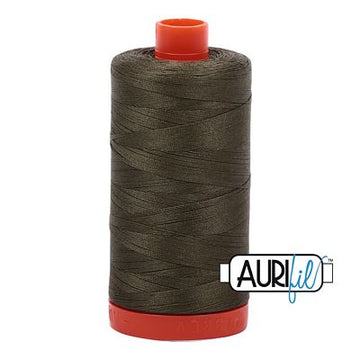 Aurifil: 50wt Cotton-Army Green 2905