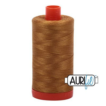 Aurifil: 50wt Cotton-Brass 2975