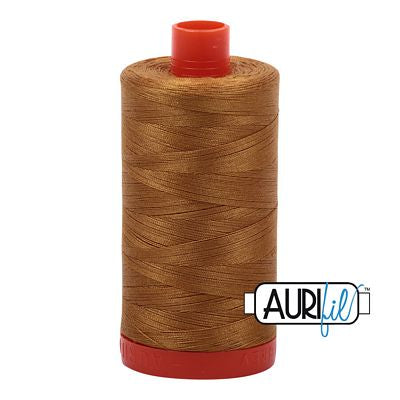 Aurifil: 50wt Cotton-Brass 2975