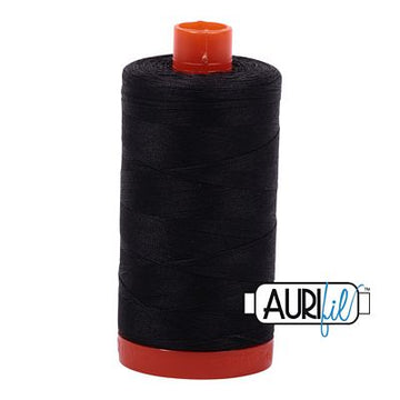 Aurifil: 50wt Cotton-Very Dark Gray 4241