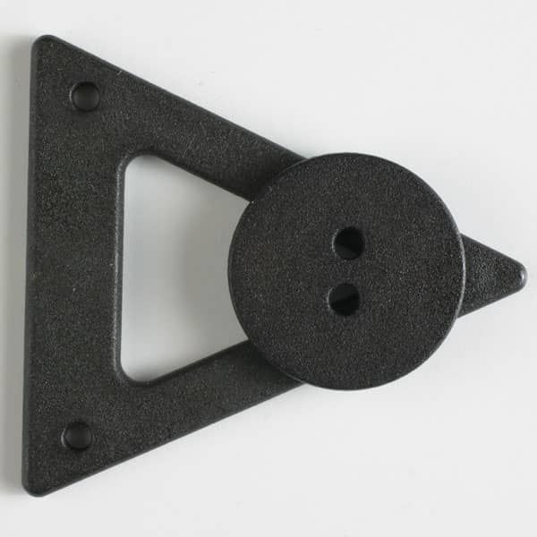 Closure with Button Black