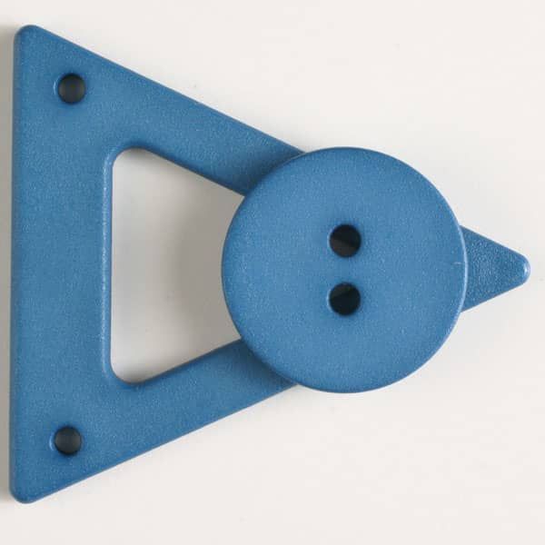 Closure with Button Blue