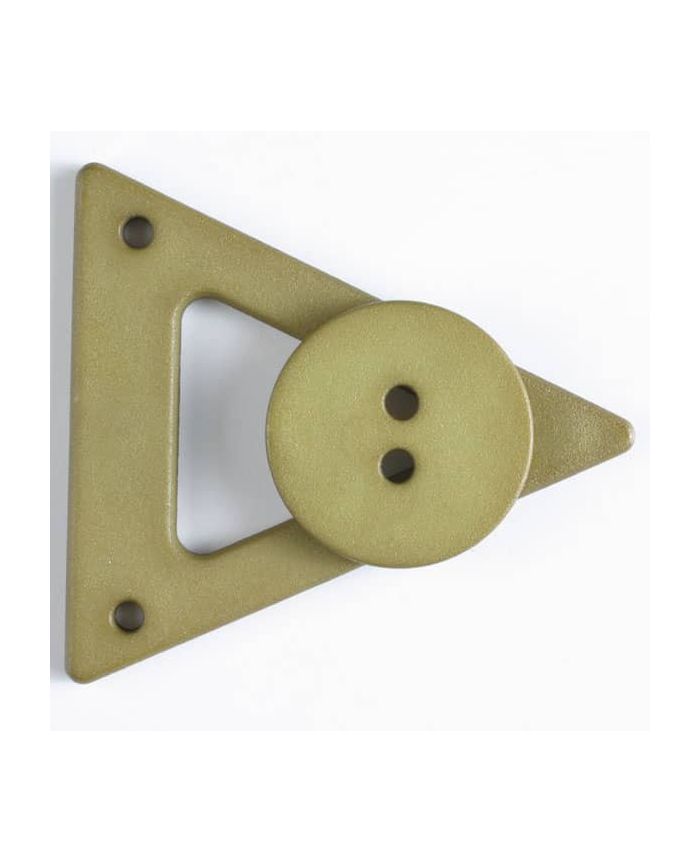Closure with Button Green