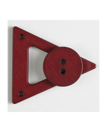 Closure with Button Wine Red