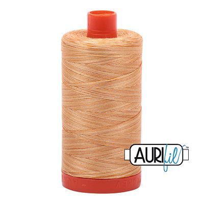 Aurifil: 50wt Cotton-Variegated Creme Brulee 4150