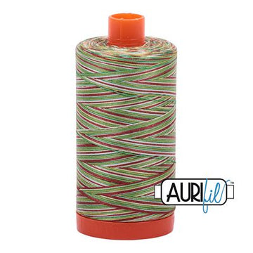Aurifil: 50wt Cotton-Variegated Leaves 4650