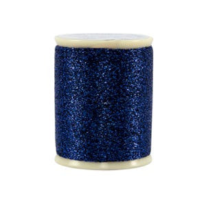 RAZZLE DAZZLE METALLIC: 8wt Polyester 110 yards yds-Ceylonese Sapphire 262