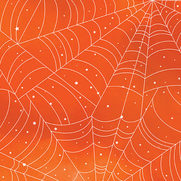 Halloween Spirit: In A Web Orange (1/4 Yard)