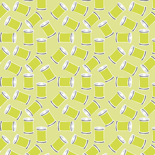 Sew Bloom by Cherry Guidry: Stitch with Love Light Lime (1/4 Yard)