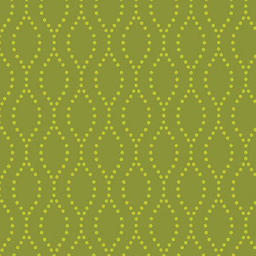 Sew Bloom by Cherry Guidry: Ogee Dot Lime (1/4 Yard)