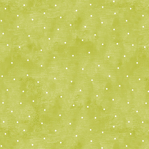A Cozy Winter: Chalkdot Lime (1/4 Yard)