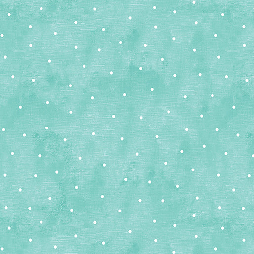 A Cozy Winter: Chalkdot Turquoise (1/4 Yard)