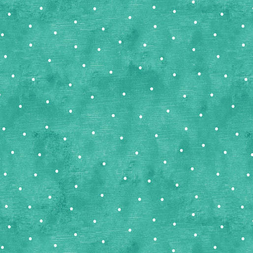 A Cozy Winter: Chalkdot Medium Turquoise (1/4 Yard)