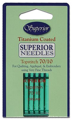 Superior Titanium Coated Topstitch Needles