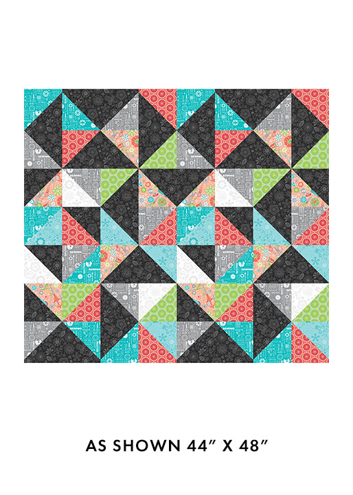 Amanda Murphy SEWING ROOM 2: PANEL-Endless Triangles-MULTI