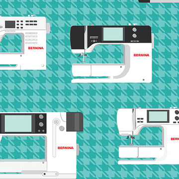 SEWING ROOM 2: BERNINA Machines-AQUA (1/4 Yard)