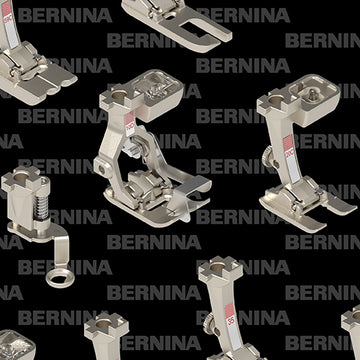 BERNINA Exclusive: BERNINA PRESSER FEET-Black (1/4 Yard)