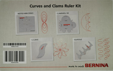 BERNINA Curves and Clams Ruler Kit, 4 PC SET