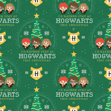 Christmas at Hogwarts: Hogwarts Holiday (1/4 Yard)