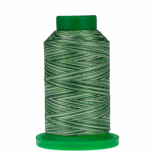 Isacord Variegated 1000m Polyester: Shades of Grass-9805