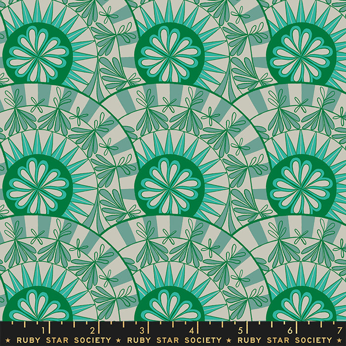 Camellia by Melody Miller: Hibiscus Watercress (1/4 Yard)