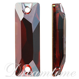 Swarovski 3255 Cosmic Baguette Crystal Red Magma