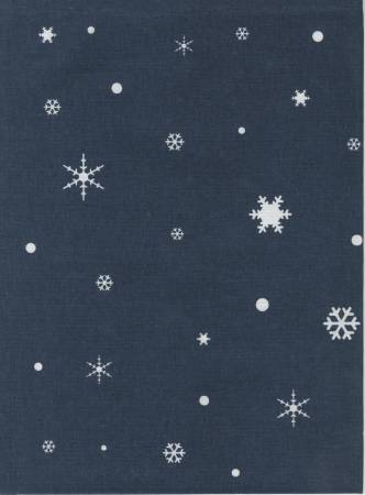 Dunroven Tea Towels-Snow Flake Navy