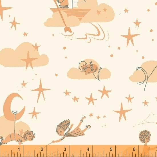 Playground: Among the Stars Peach (1/4 Yard)