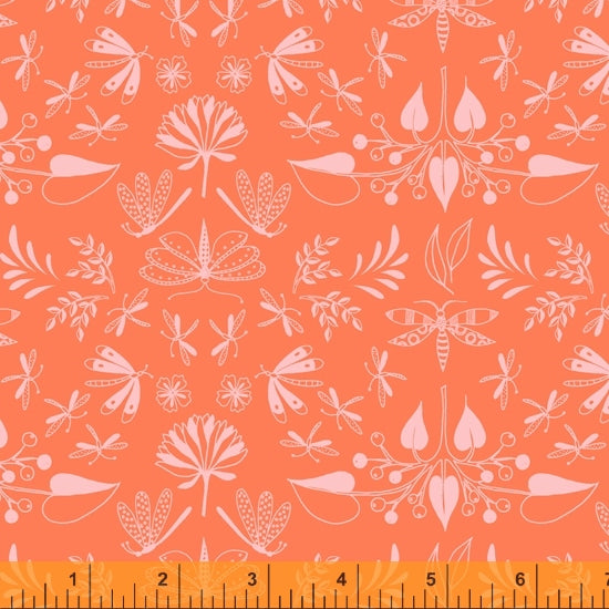 AERIAL: Wingspan Orange (1/4 Yard)