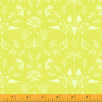 AERIAL: Wingspan Chartreuse (1/4 Yard)